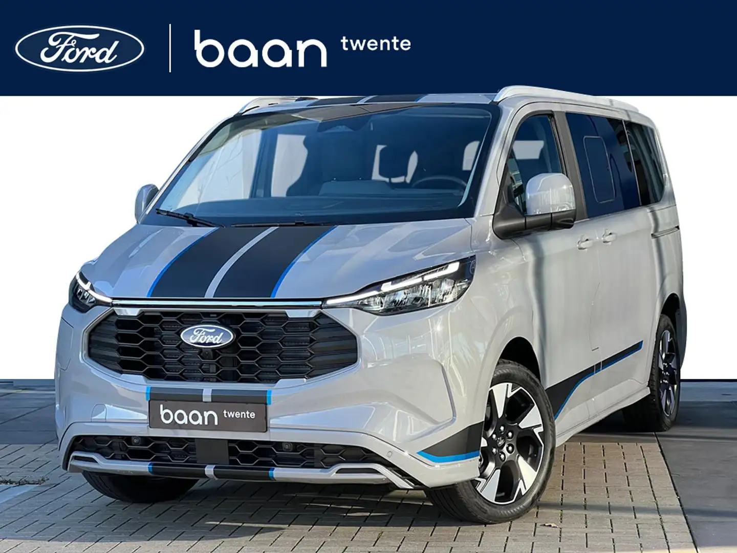 Ford Tourneo Custom PHEV 233PK SPORT L1 | 8 Persoons | Panorama dak | Grijs - 1