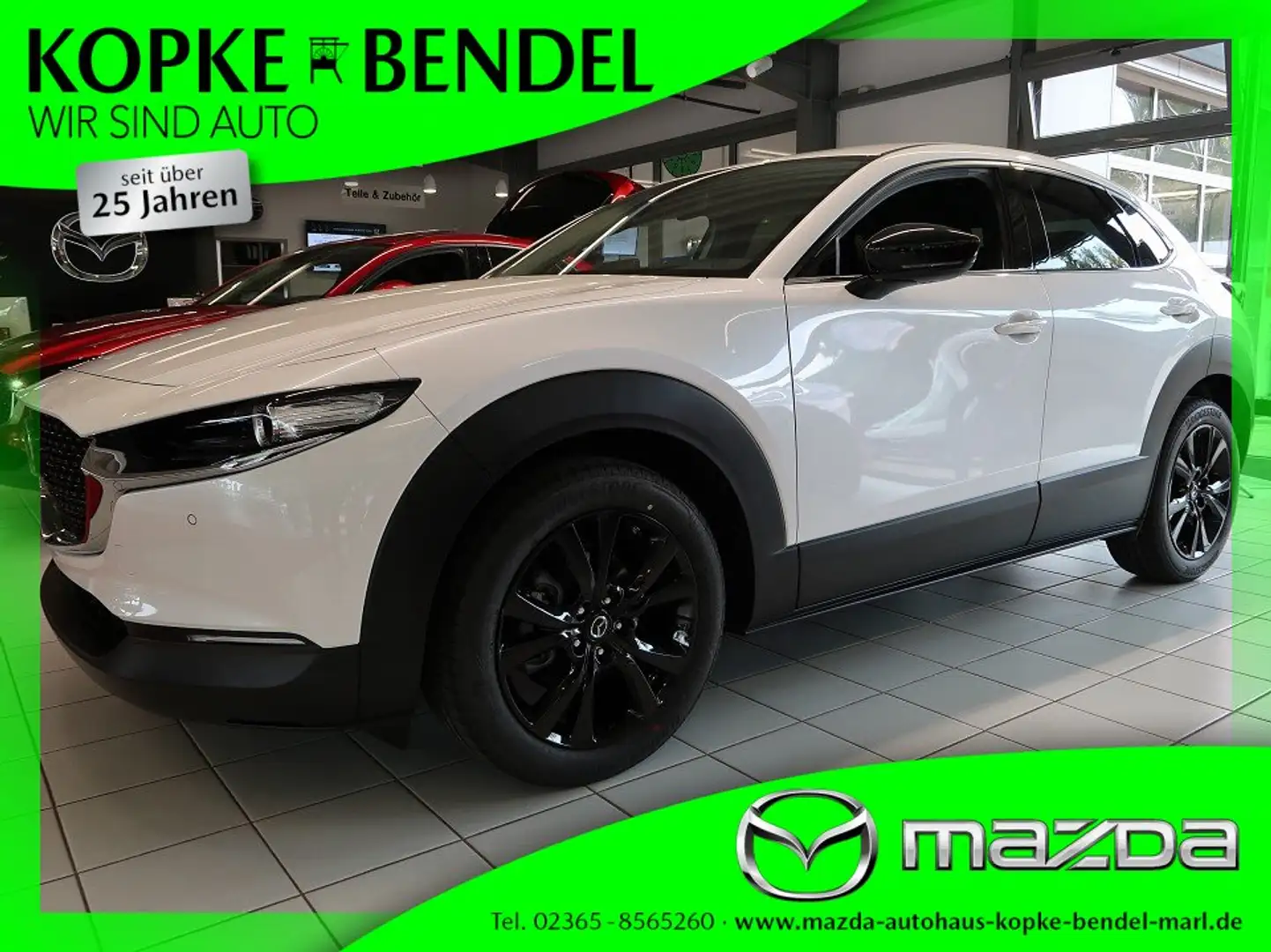 Mazda CX-30 2.5L *140PS*SITZHEIZUNG*EL. HECKKLAPPE* HOMURA*18" Blanc - 1