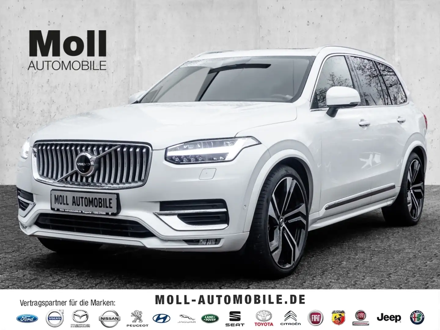 Volvo XC90 Plus Bright AWD B5 Diesel EU6d 7-Sitzer Allrad AD Weiß - 1