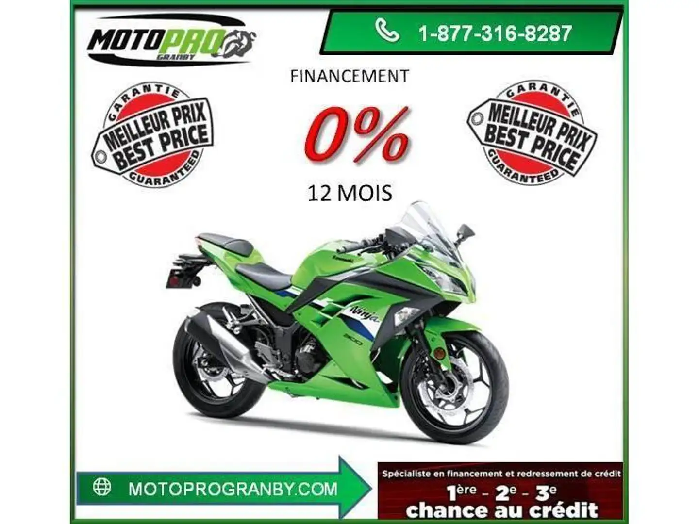 Kawasaki Ninja 300 | $ 6,609 Sport for sale by MotoPro Granby Inc