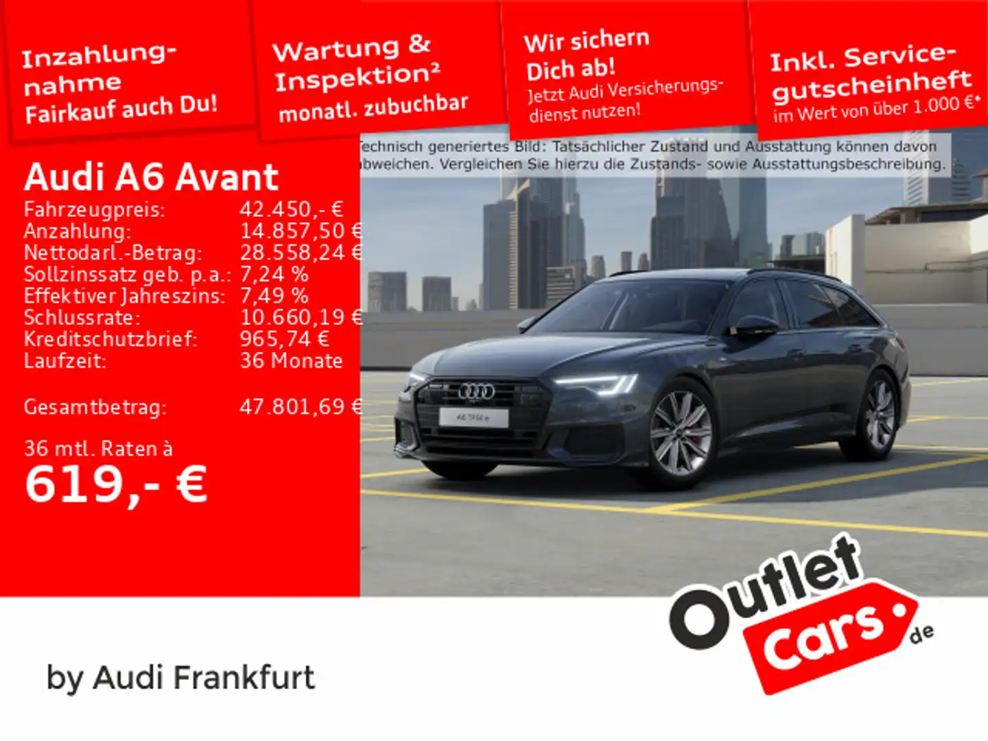 Audi A6 TFSI e Sport MatrixLED AHK ACC B&O Grau - 1