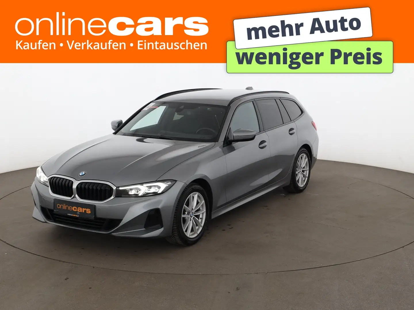 BMW 320 d Touring Aut LED LEDER NAVI SITZHZG R-CAM PDC Grau - 1