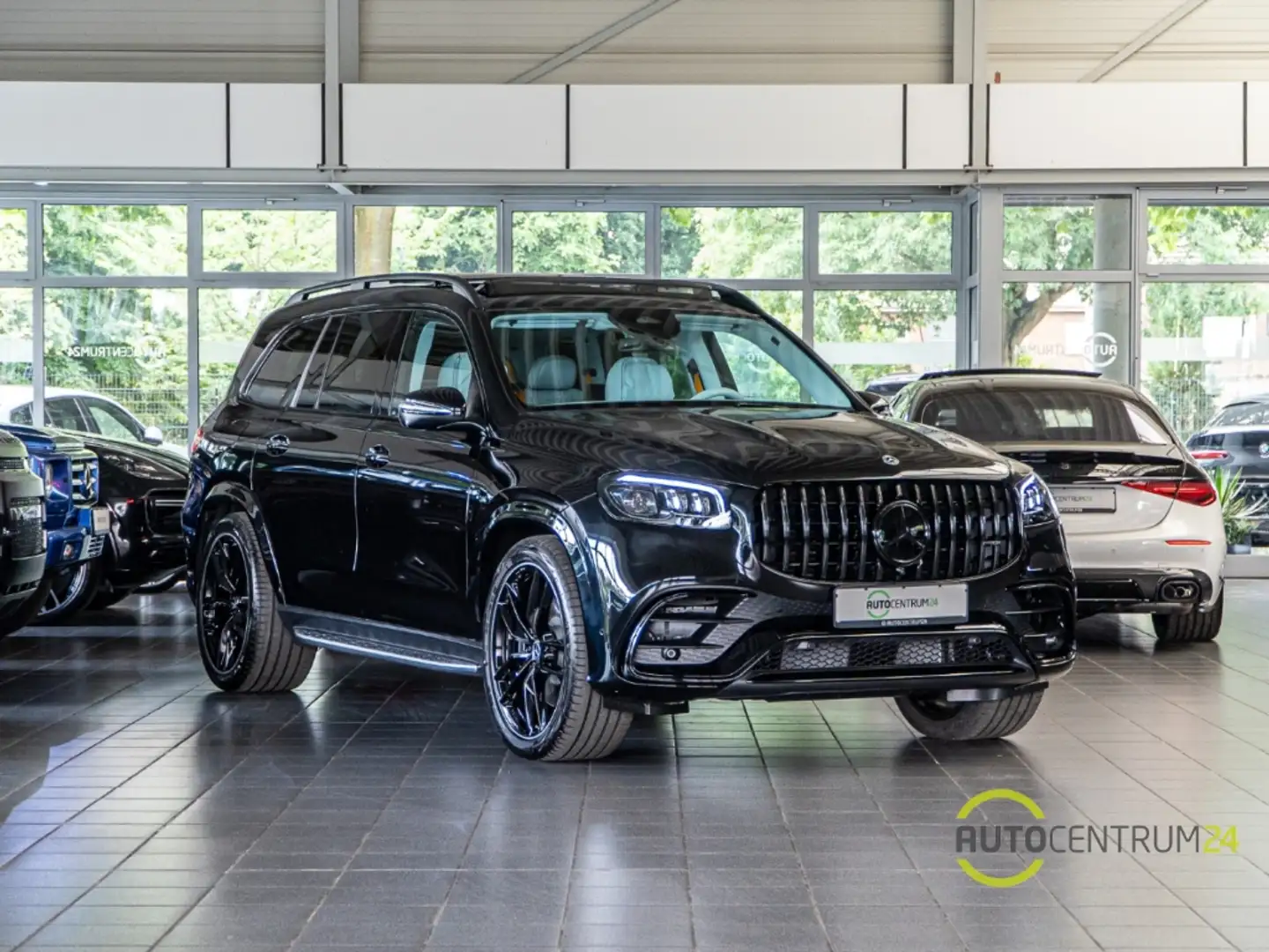 Mercedes-Benz GLS 450 d 63 AMG-Umbau 7-Sitzer Tiffany Pano AHK Чорний - 1