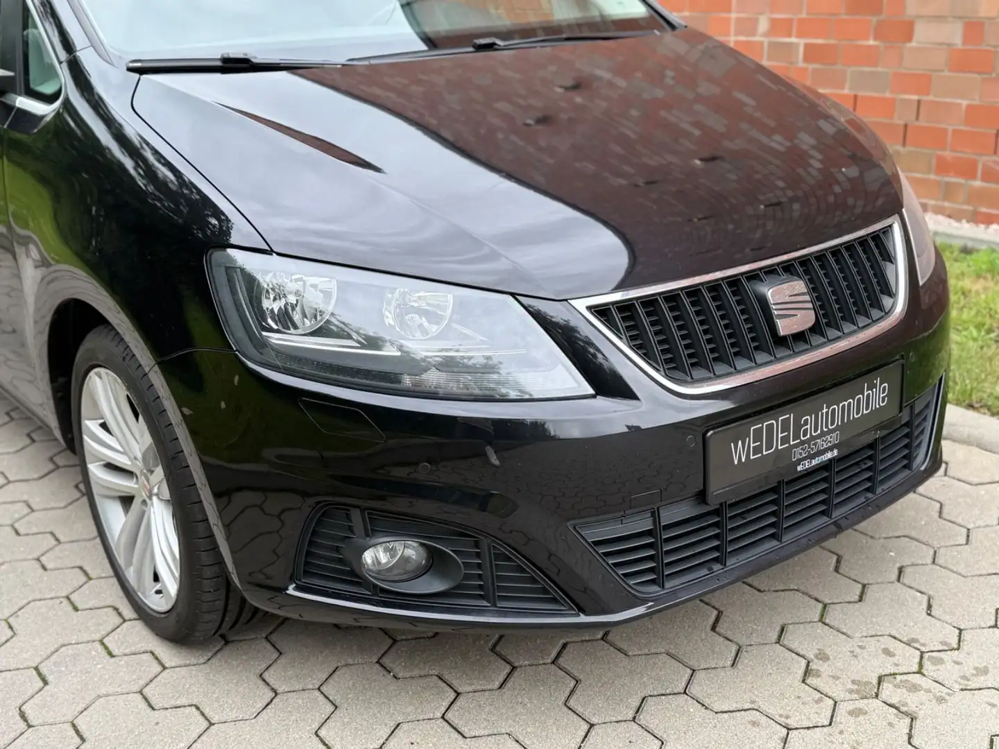 SEAT Alhambra 2.0TDI-DSG-LEDER-STANDH.-NAVI-7.SITZER Noir - 2