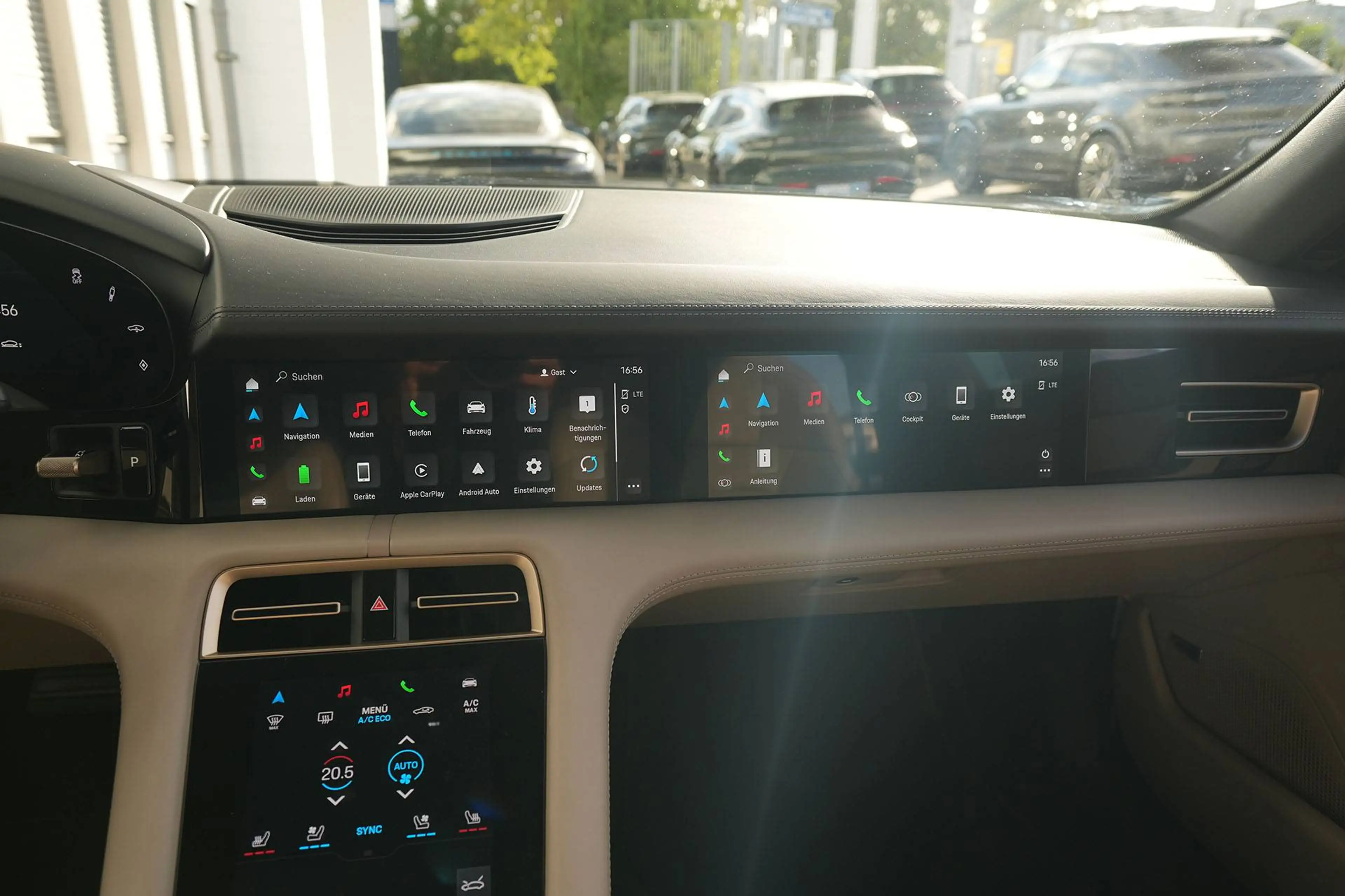Porsche Taycan Taycan 4S Cross Turismo COFFEEBEIGE-LEDER BEIGE — photo 23