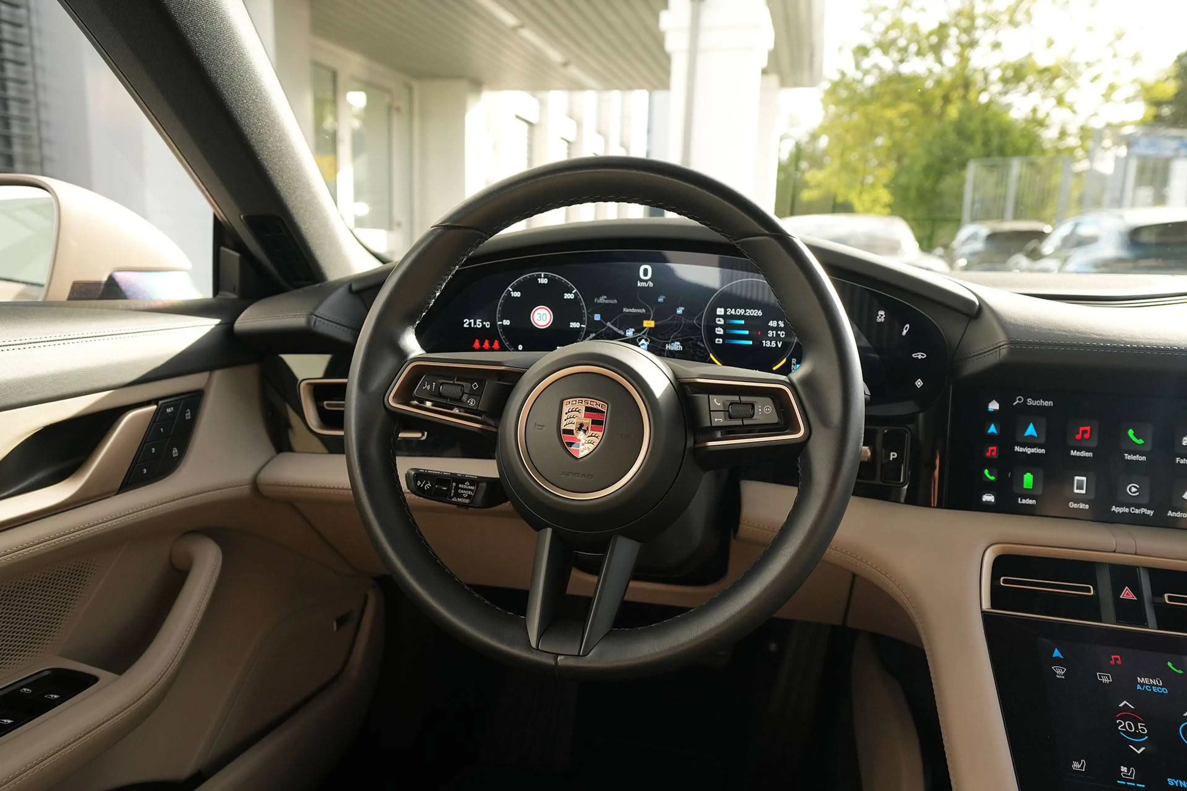Porsche Taycan Taycan 4S Cross Turismo COFFEEBEIGE-LEDER BEIGE — photo 21