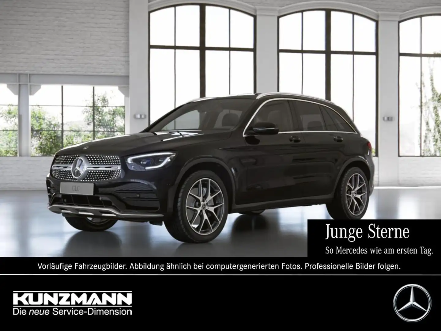 Mercedes-Benz GLC 300 d 4M AMG Navi AHK Air Body Control Kamera Noir - 1