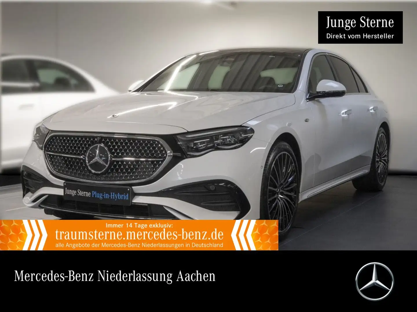 Mercedes-Benz E 400 e 4M Hybrid AMG 360° Pano Burmester Distr. Blanc - 1