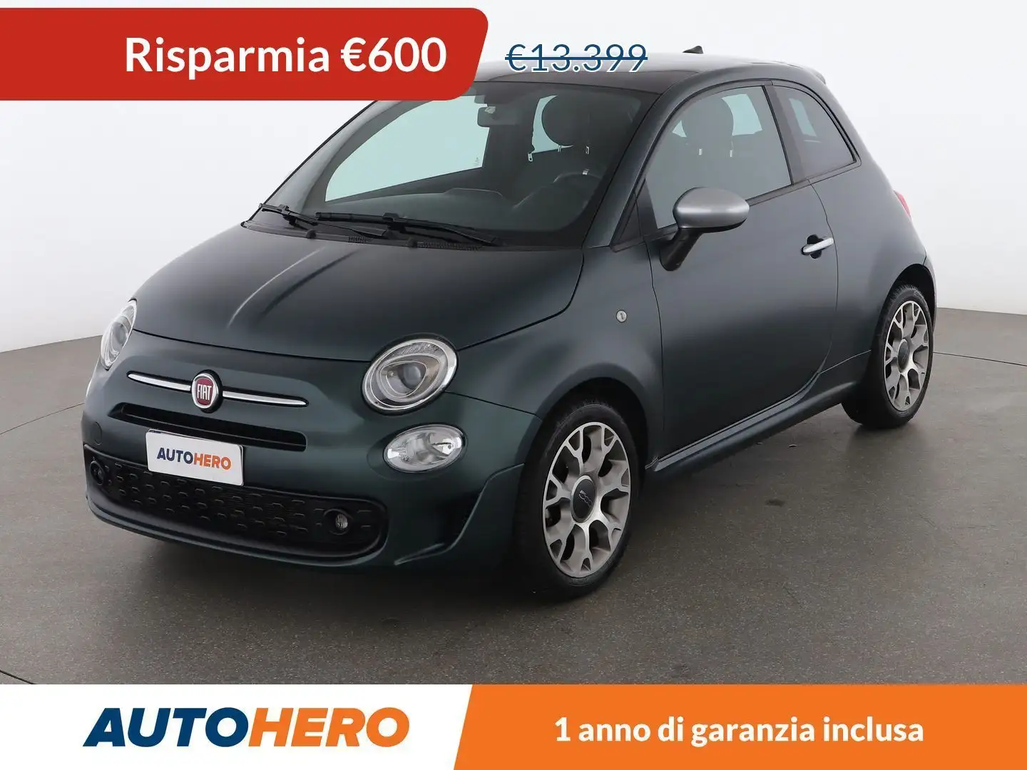 Fiat 500 1.0 Mild-Hybrid RockStar MHEV Verde - 1