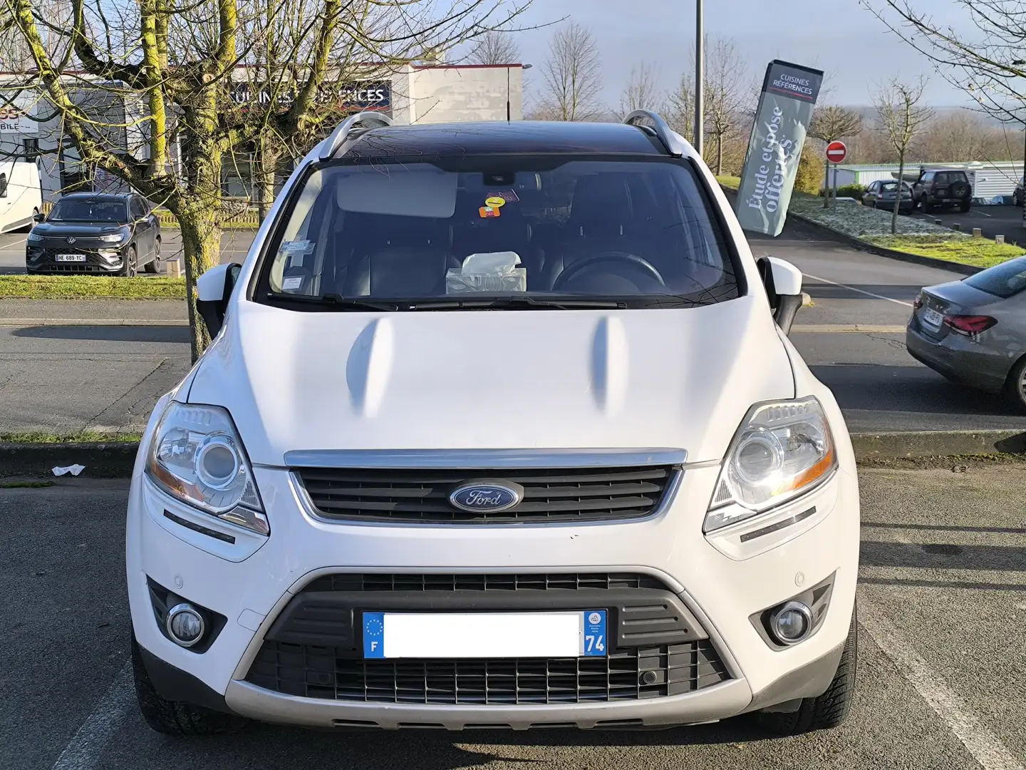 Ford Kuga Kuga 2.0 TDCi 163 DPF 4x4 Titanium Powershift A Blanc - 2