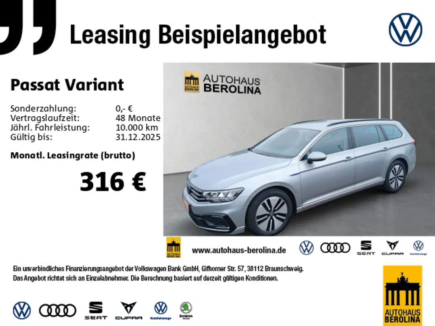 Volkswagen Passat Variant 1.4 GTE DSG *ACC*R-CAM*NAV*PDC*SH Silber - 1