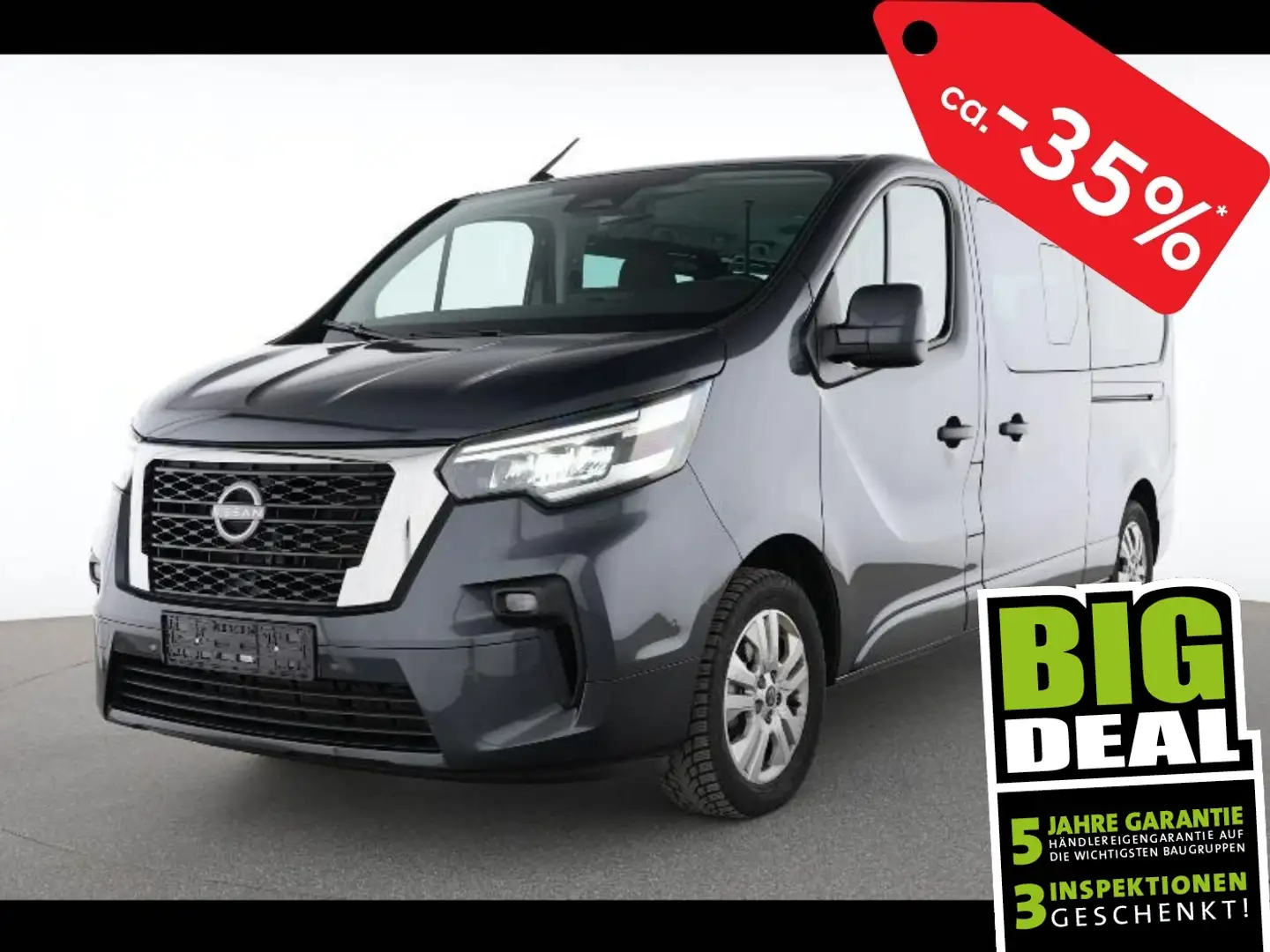 Nissan Primastar Kombi L2H1 3.0t Tekna 8Sitze/LED/Navi Gri - 1