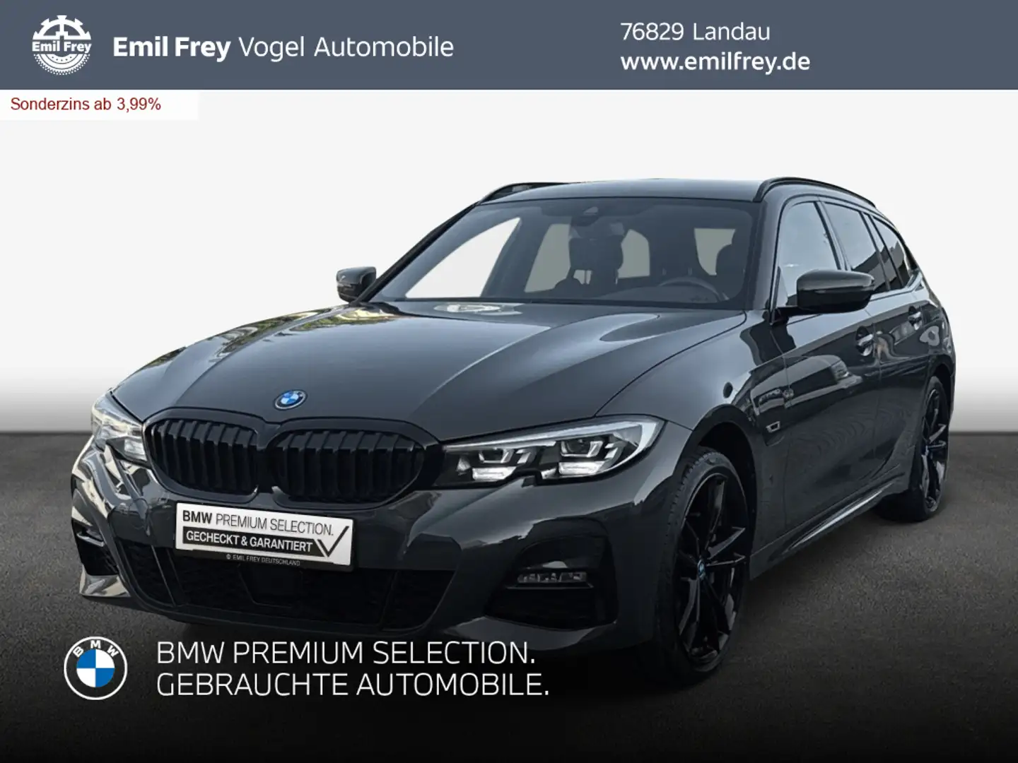 BMW 330 e Touring xDrive Aut. M Sport Gris - 1