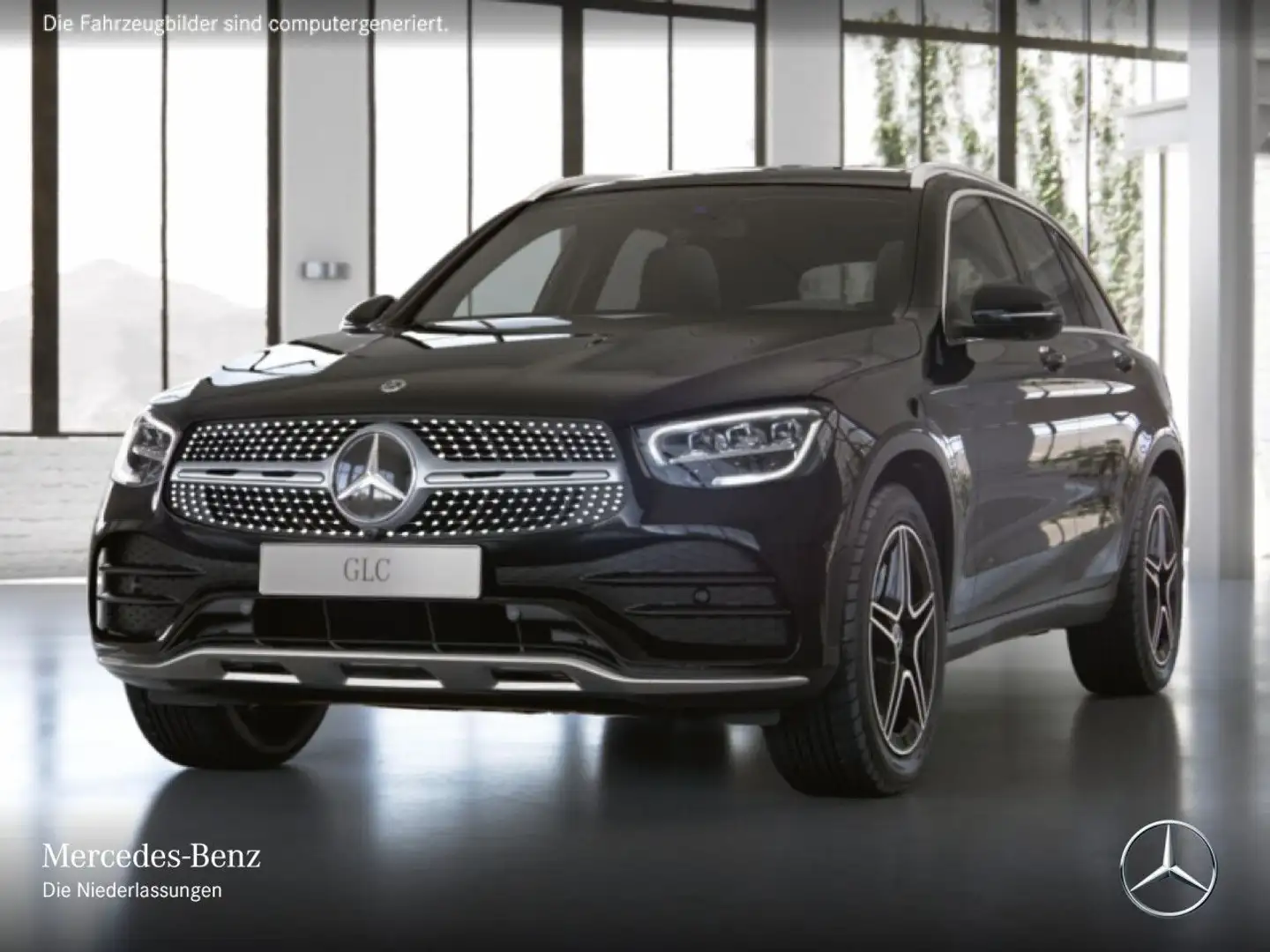 Mercedes-Benz GLC 300 d 4M AMG+360+LED+TOTW+KEYLESS+9G Noir - 2
