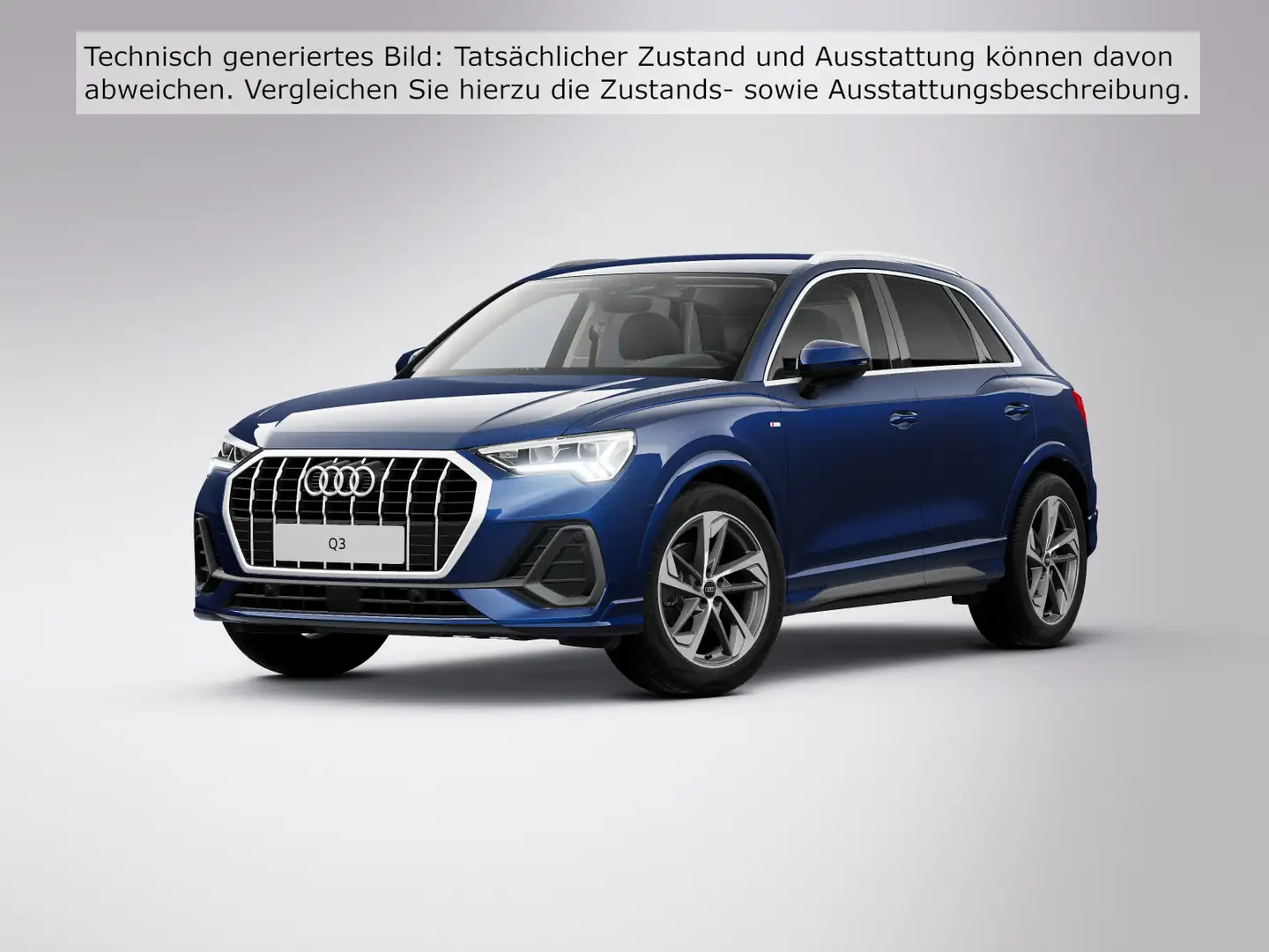 Audi Q3 35 TFSI S LINE LM19 AHK NAVI+ LED Blau - 2