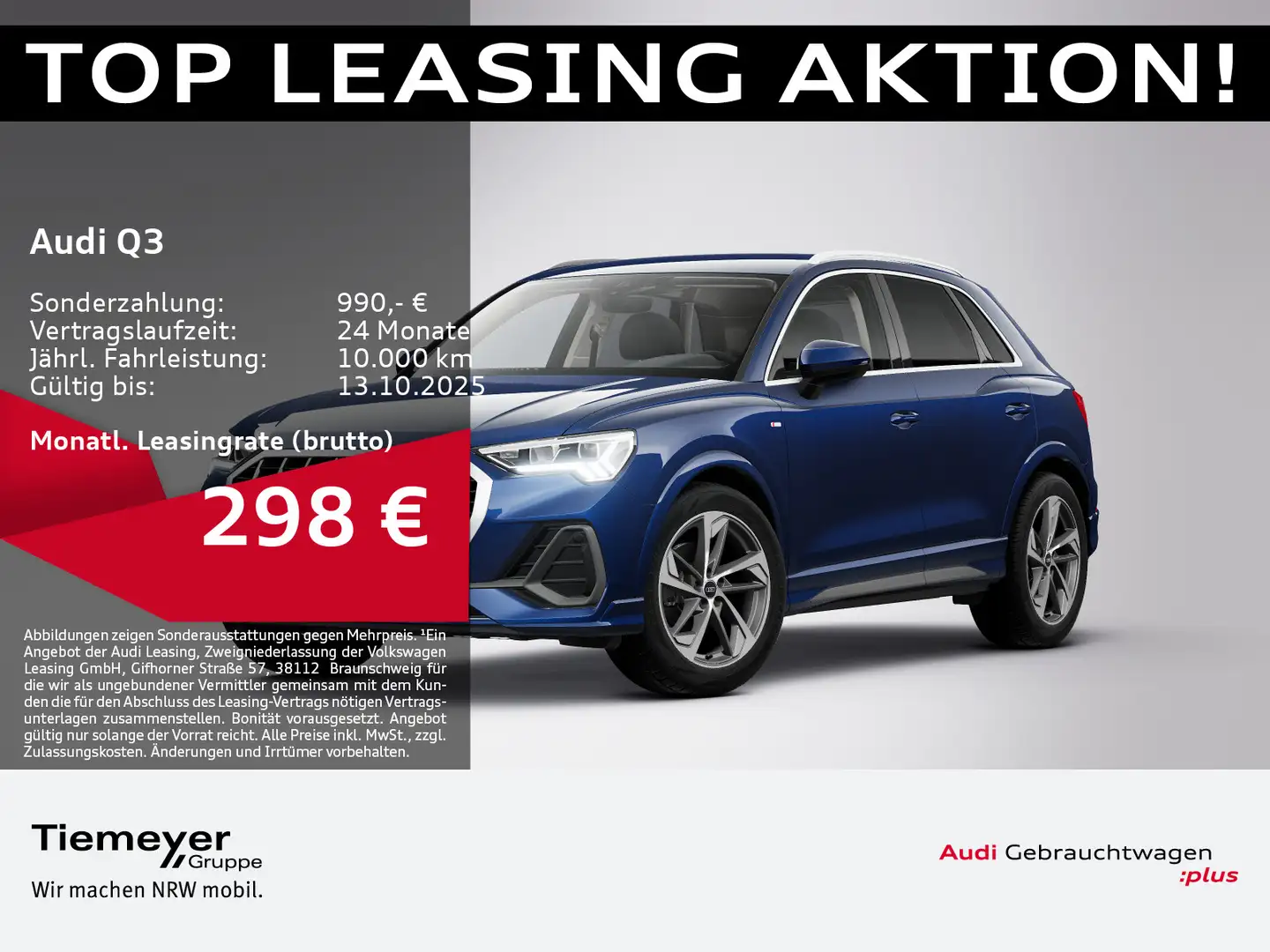 Audi Q3 35 TFSI S LINE LM19 AHK NAVI+ LED Blau - 1