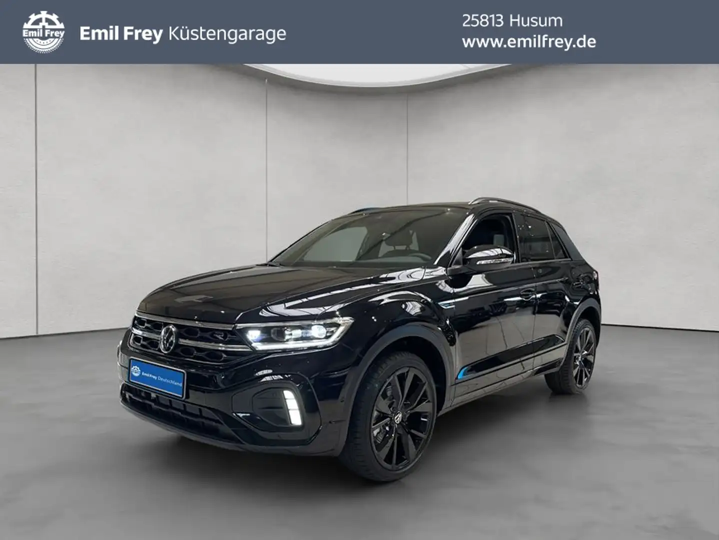 Volkswagen T-Roc R-Line 1.5 TSI OPF DSG AHK ACC PANO RFK EH Schwarz - 1