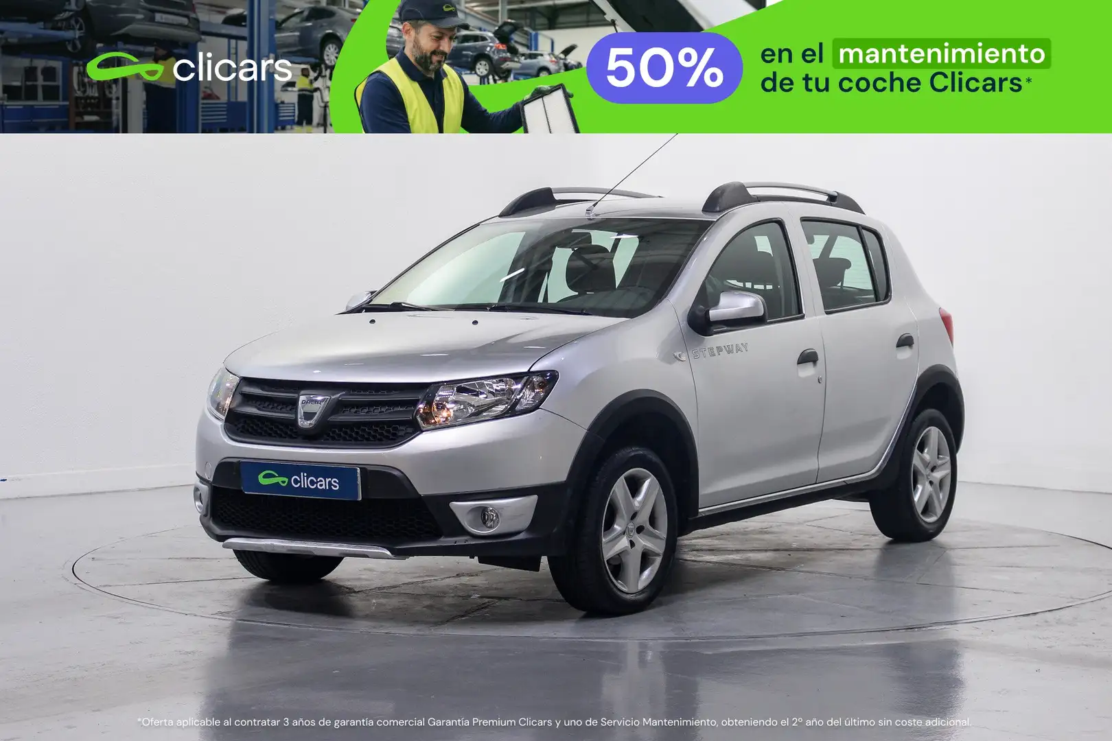 Dacia Sandero 1.5dCi Stepway 90 Plateado - 1