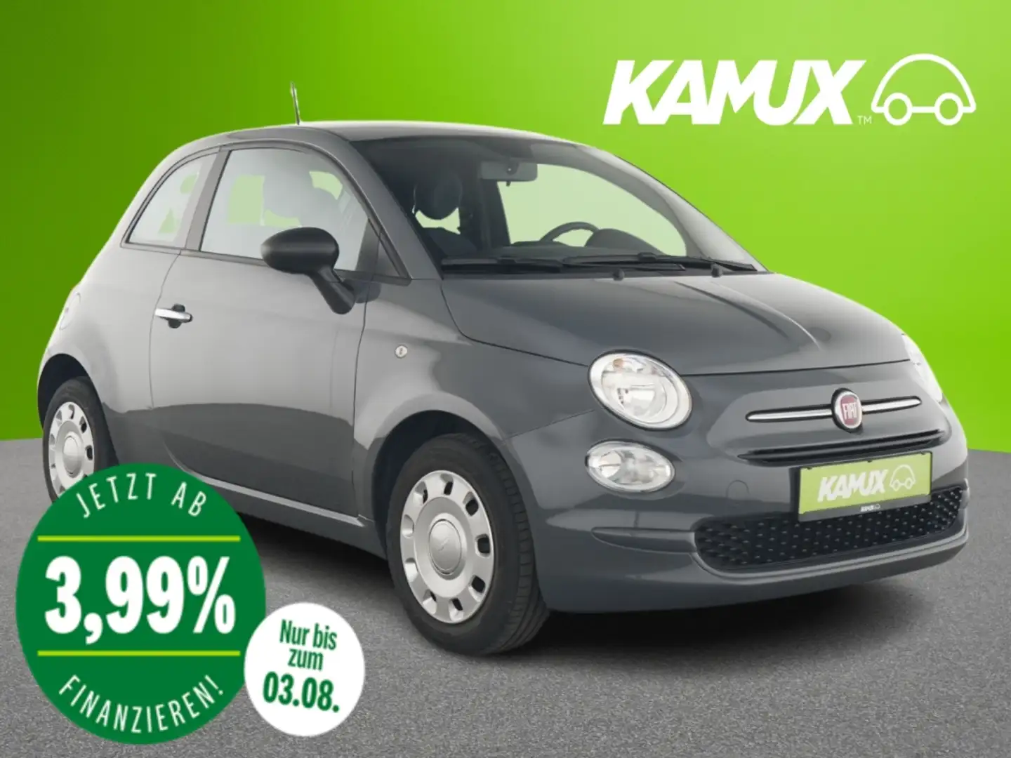 Fiat 500 1.0Mild-Hybrid Cult+TEMPO+KLIMA+ISOFIX+DAB Grau - 1