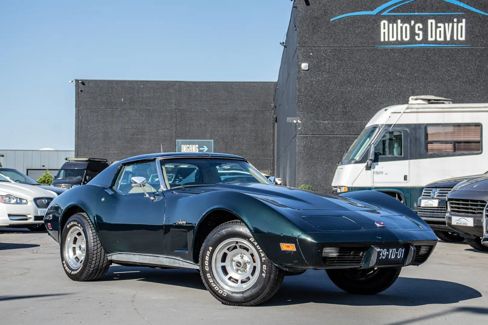 Chevrolet Corvette C3 Stingray 350 Manueel 5.7L V8 T-Top Coupé Groen - 1