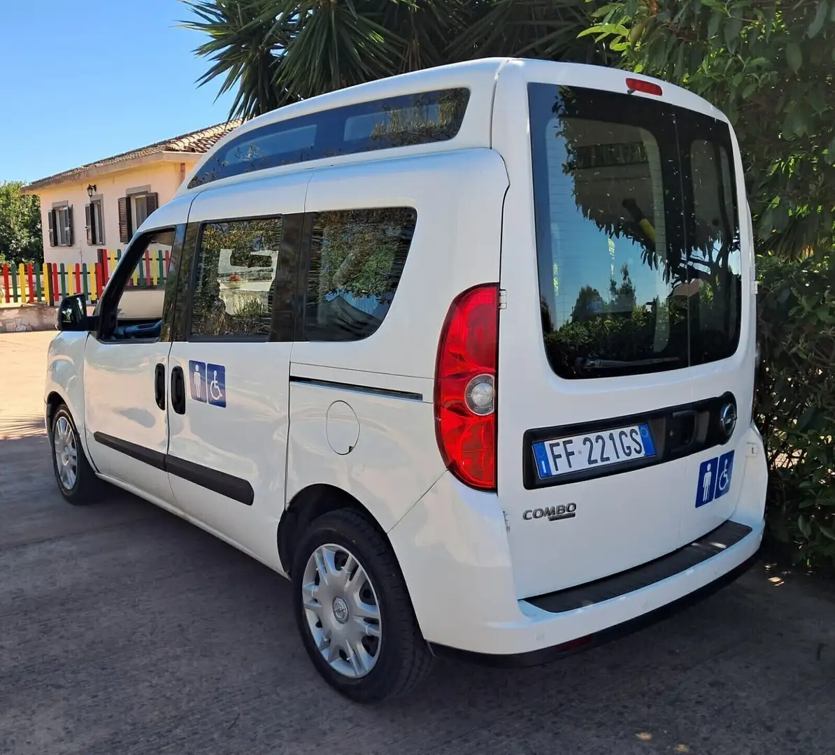 Fiat Doblo Doblò Euro 6 TETTO ALTO TRASPORTO DISABILI Bianco - 1