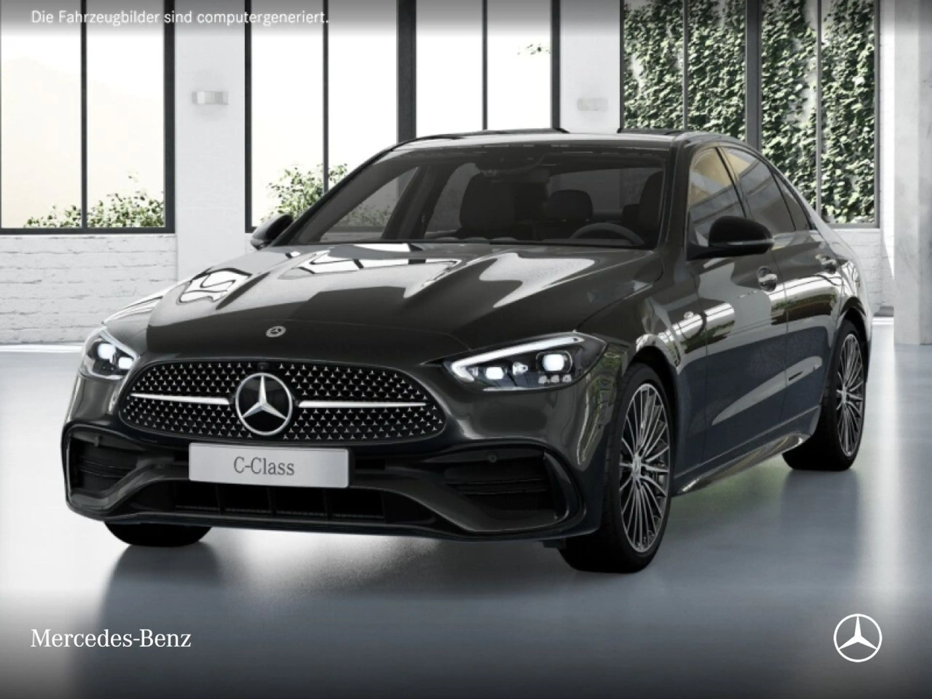 Mercedes-Benz C 300 de AMG+NIGHT+PANO+360+19"+TOTW+KEYLESS+9G — photo 2