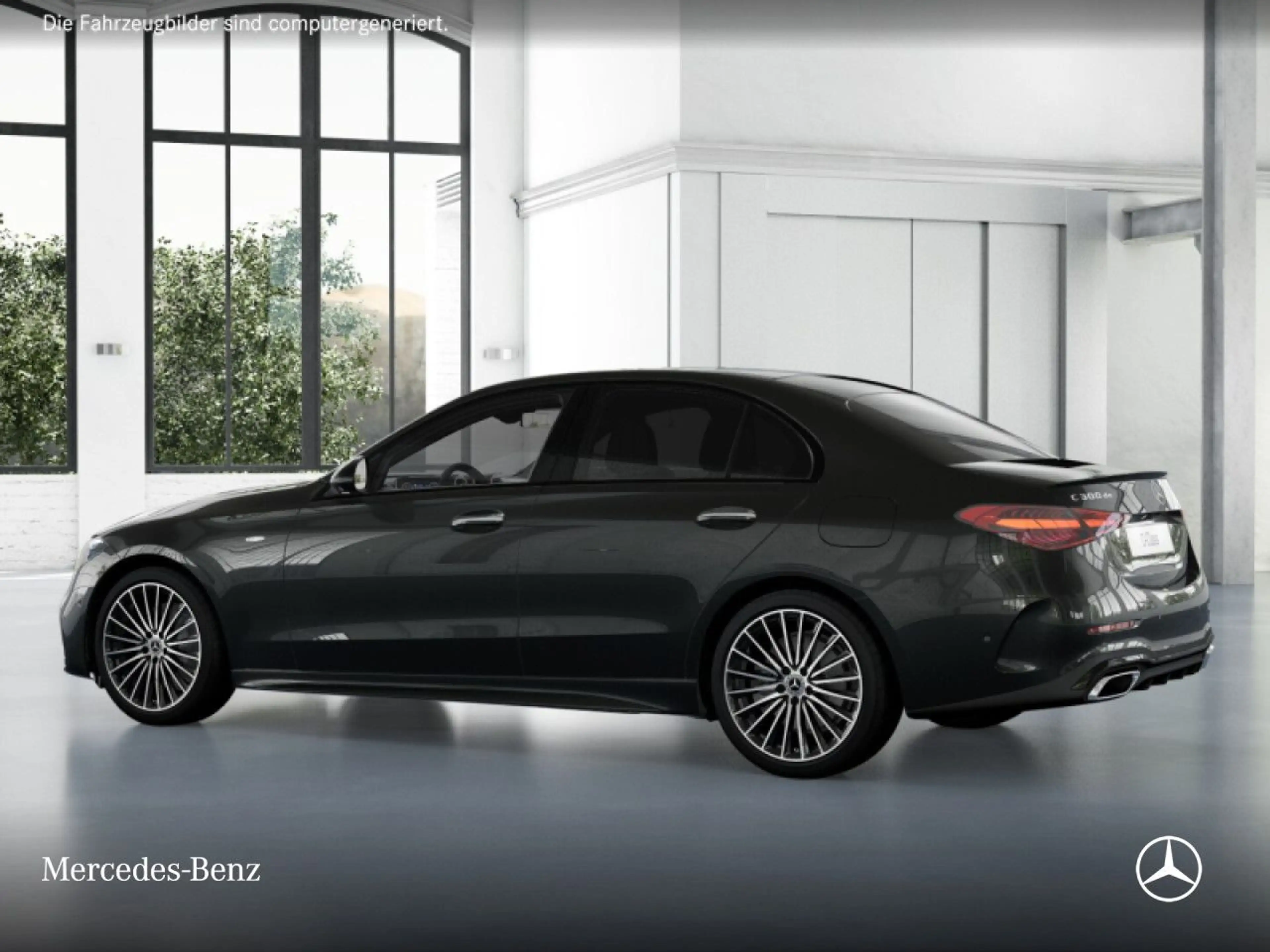 Mercedes-Benz C 300 de AMG+NIGHT+PANO+360+19"+TOTW+KEYLESS+9G — photo 14