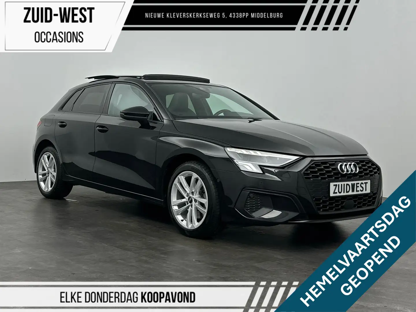 Audi A3 Sportback 40 TFSI e Advanced edition Pano Massage Zwart - 1