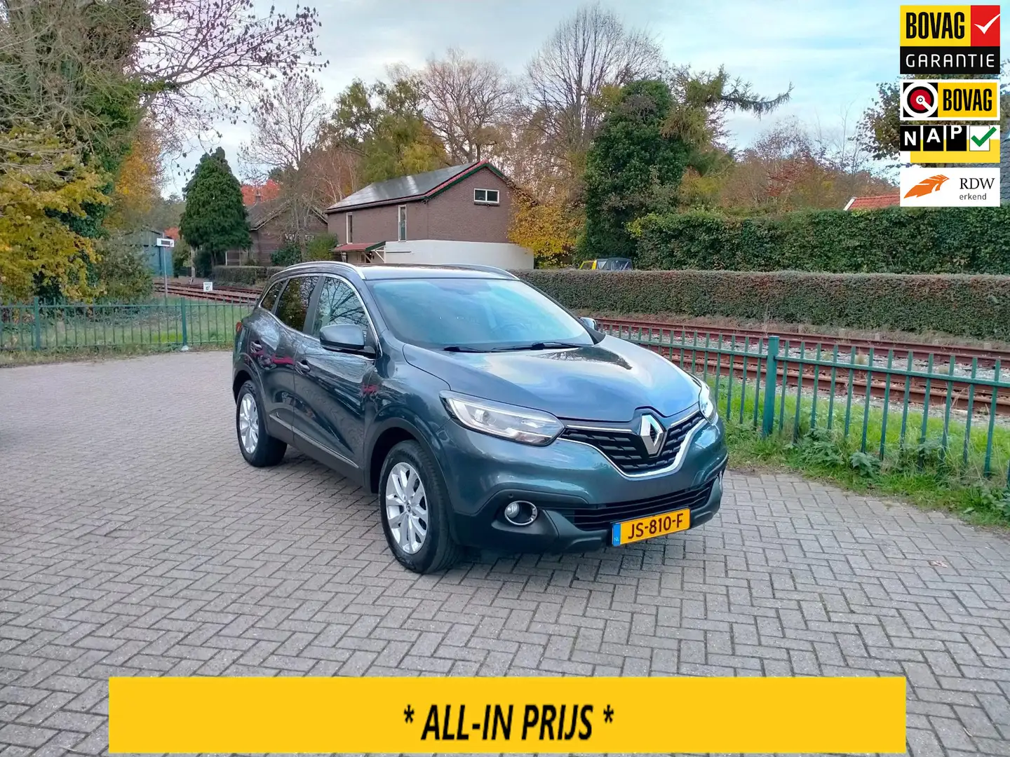 Renault Kadjar 1.2 TCe Zen airco navi trekhaak nieuwe ketting ALL Grijs - 1