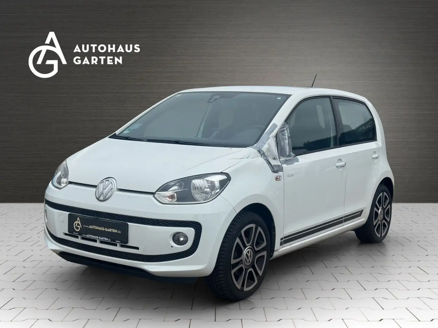 Volkswagen up! 1.0 club up! 1.Hand Klima Navi SHZ PDC Weiß - 1