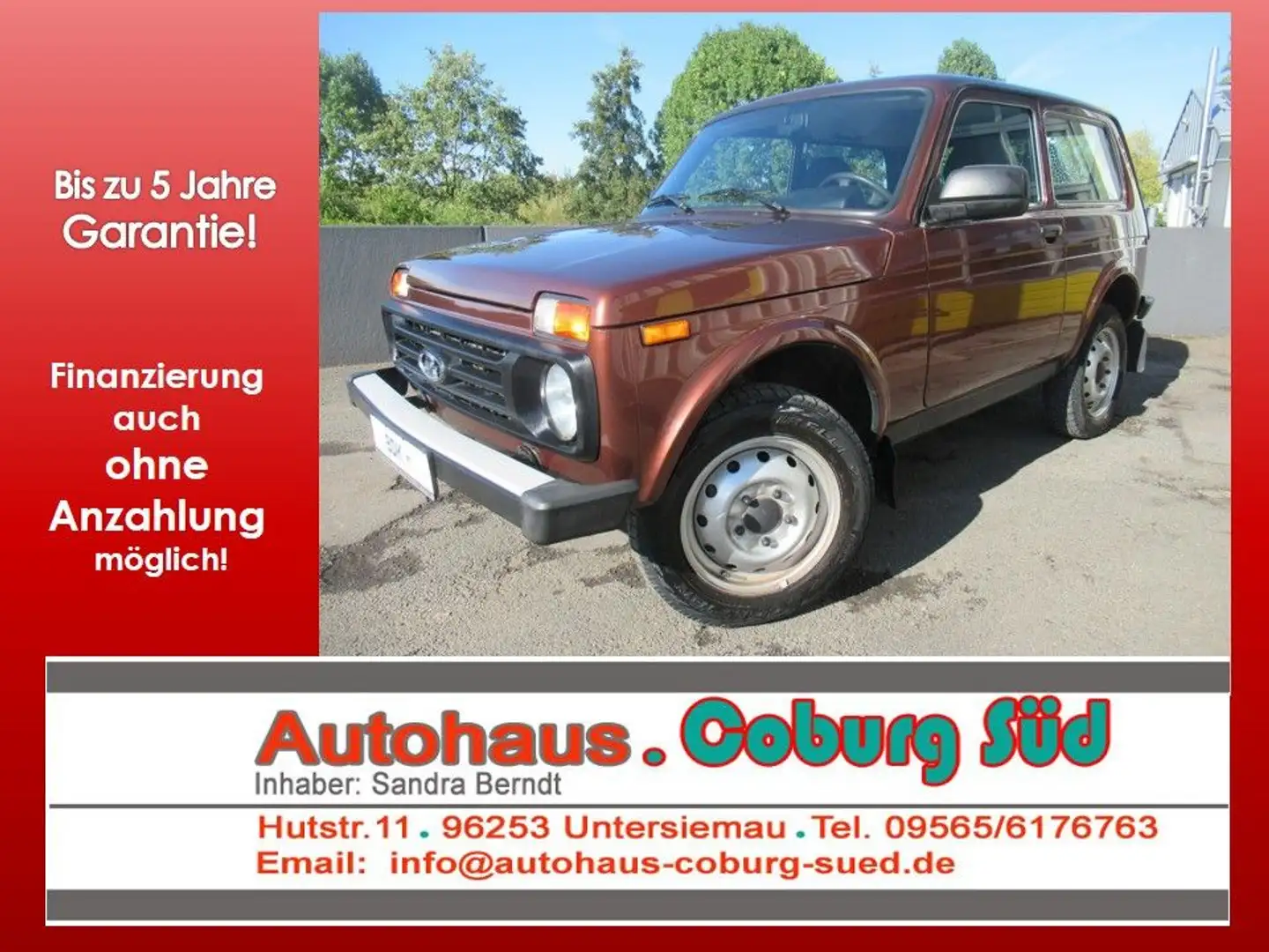 Lada Niva 4x4 AHK 1.HAND KONSERVIERUNG Bruin - 1
