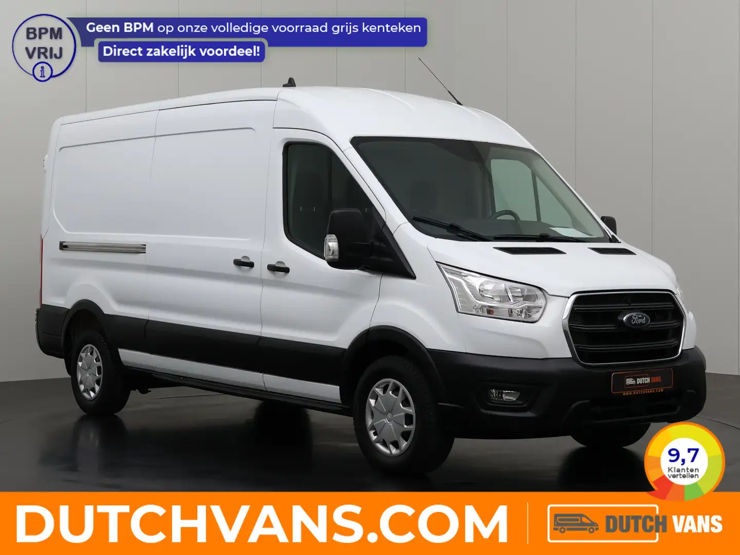 Ford Transit 2.0TDCi 130PK L3H2 | Airco | Cruise | 3-Persoons | Weiß - 1