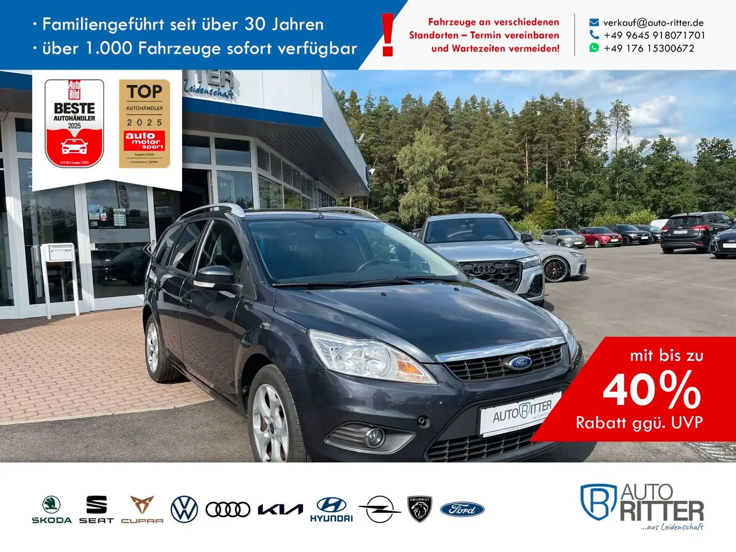 Ford Focus Turnier 1.6 Klima+Beheizbare Scheibe Grau - 1
