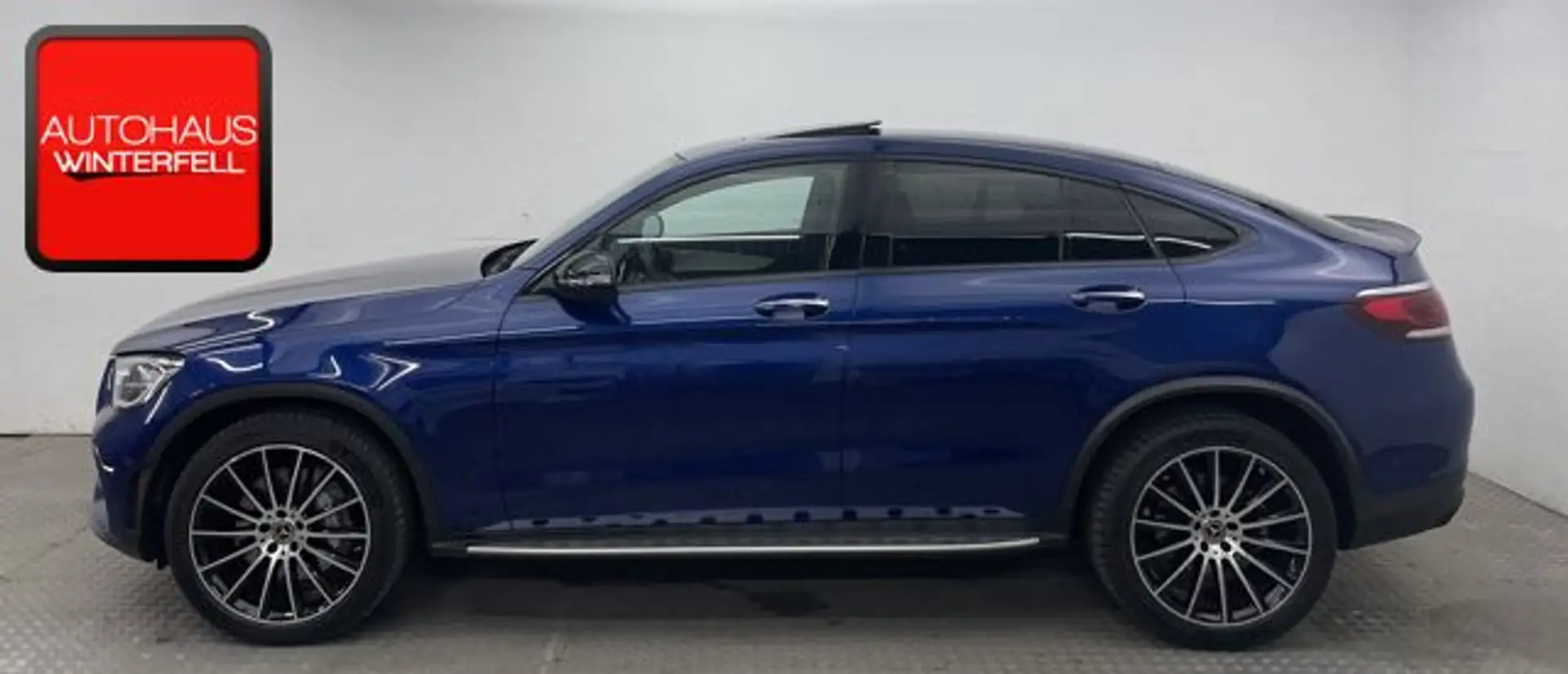 Mercedes-Benz GLC 220 d 4M Coupe AMG NIGHT SCHIEBEDACH+AHK+HUD Bleu - 2