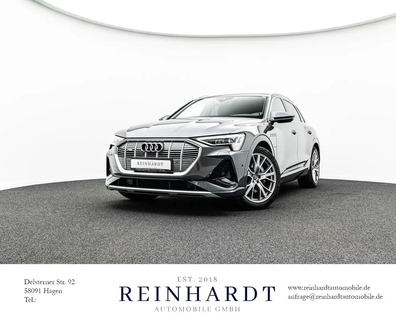 Audi e-tron 55 2x S LINE/21Z/MATRIX/ACC/PANO/AHK/360° Grau - 1