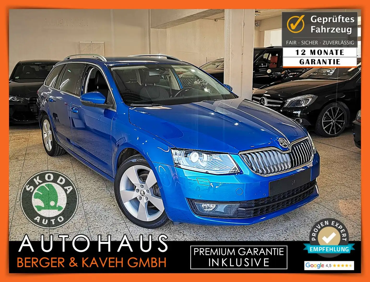 Skoda Octavia OCTAVIA ELEGANCE | XENON | [+12MON GARANTIE] Bleu - 1
