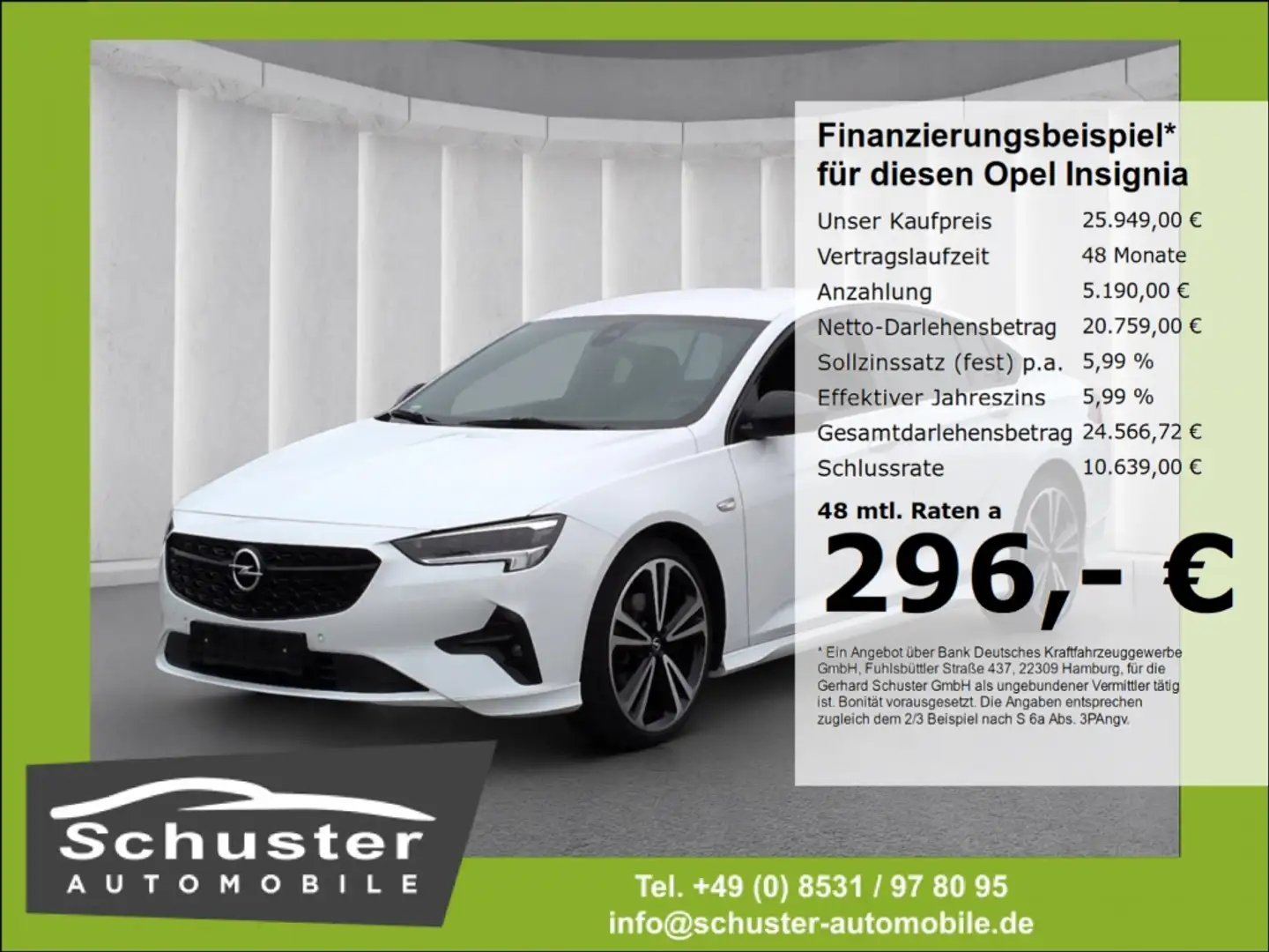 Opel Insignia GS OPC-Line 2.0T*Autom ACC Head-Up 20* Weiß - 1