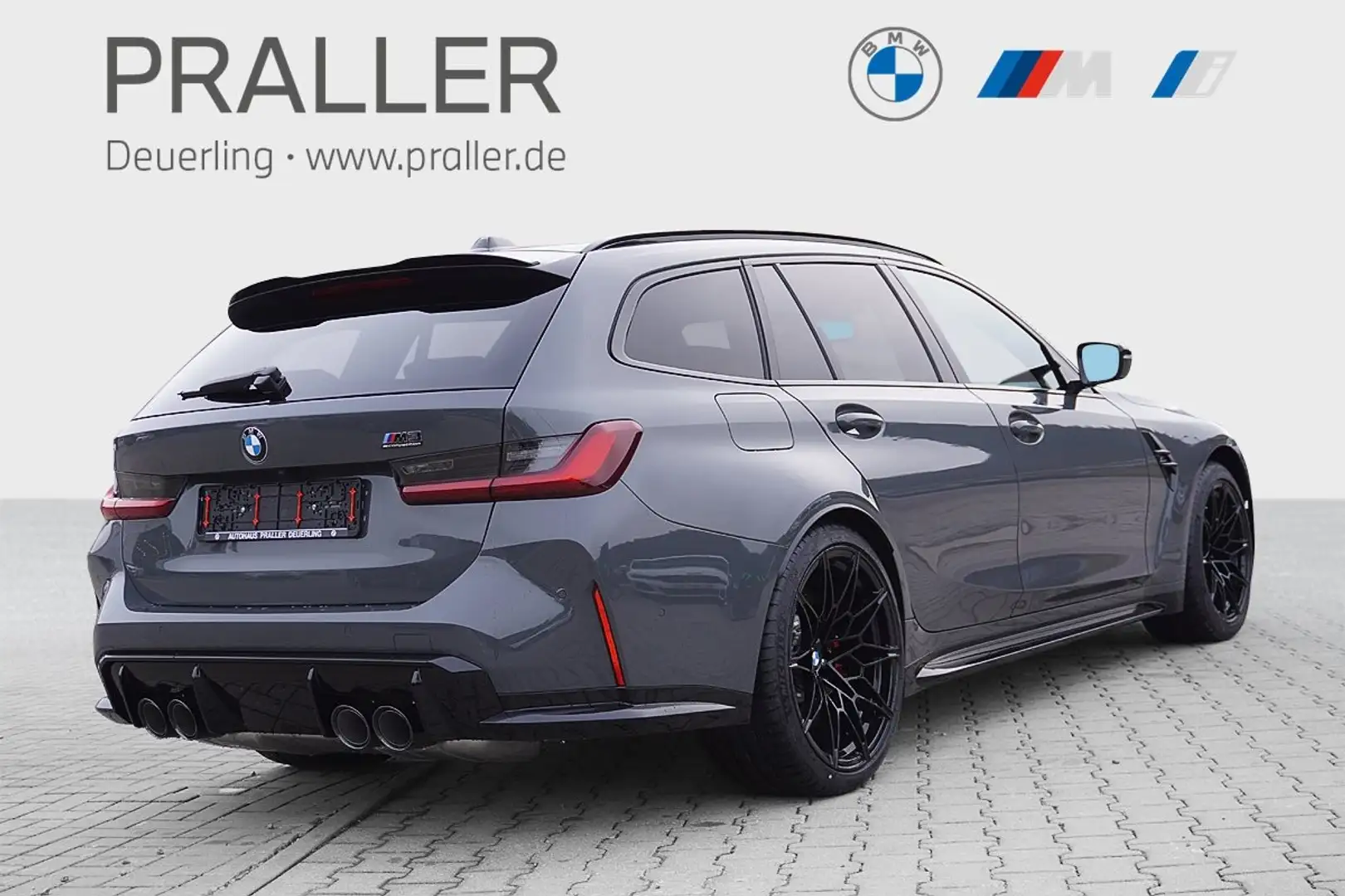 BMW M3 Competition GRIGIO TELESTO Vollleder HeadUp ACC Si Grau - 2