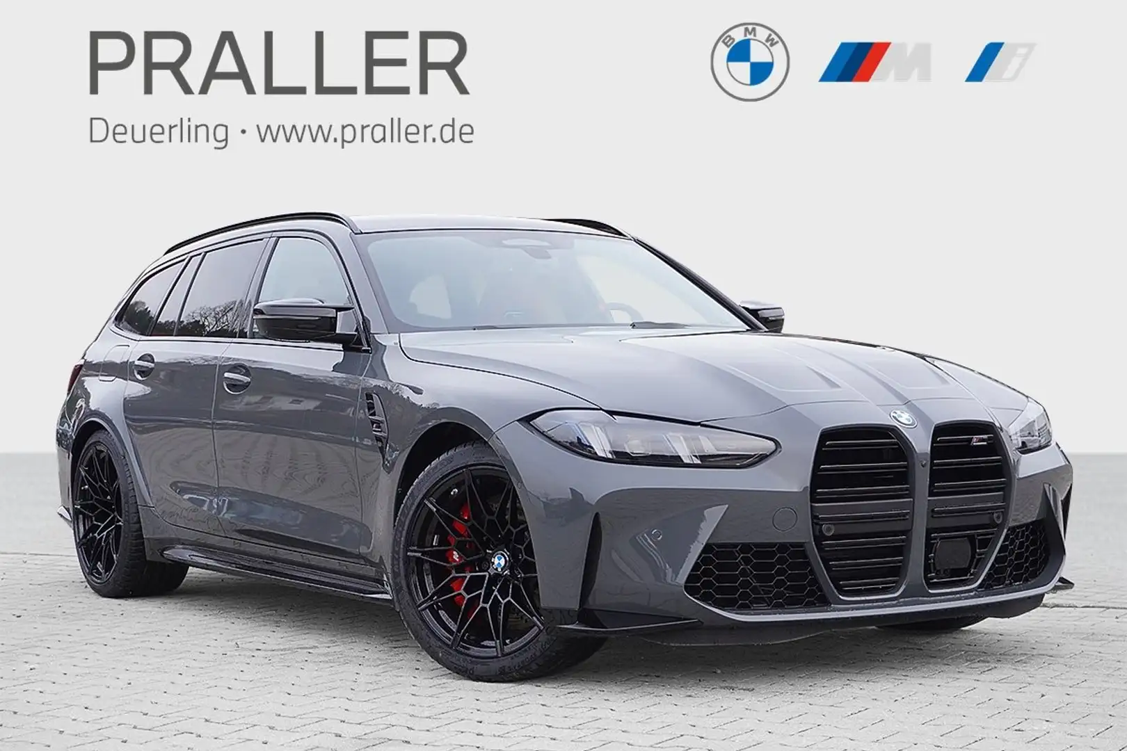 BMW M3 Competition GRIGIO TELESTO Vollleder HeadUp ACC Si Grau - 1