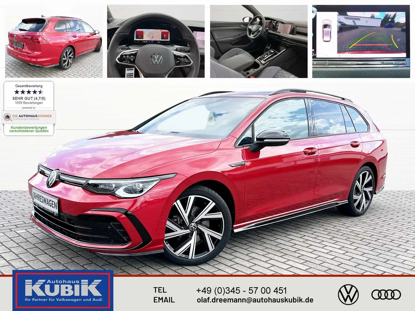 Volkswagen Golf Variant VIII 2.0 TSI R-Line Black Style DSG+IQ.Light+Soun Rot - 1