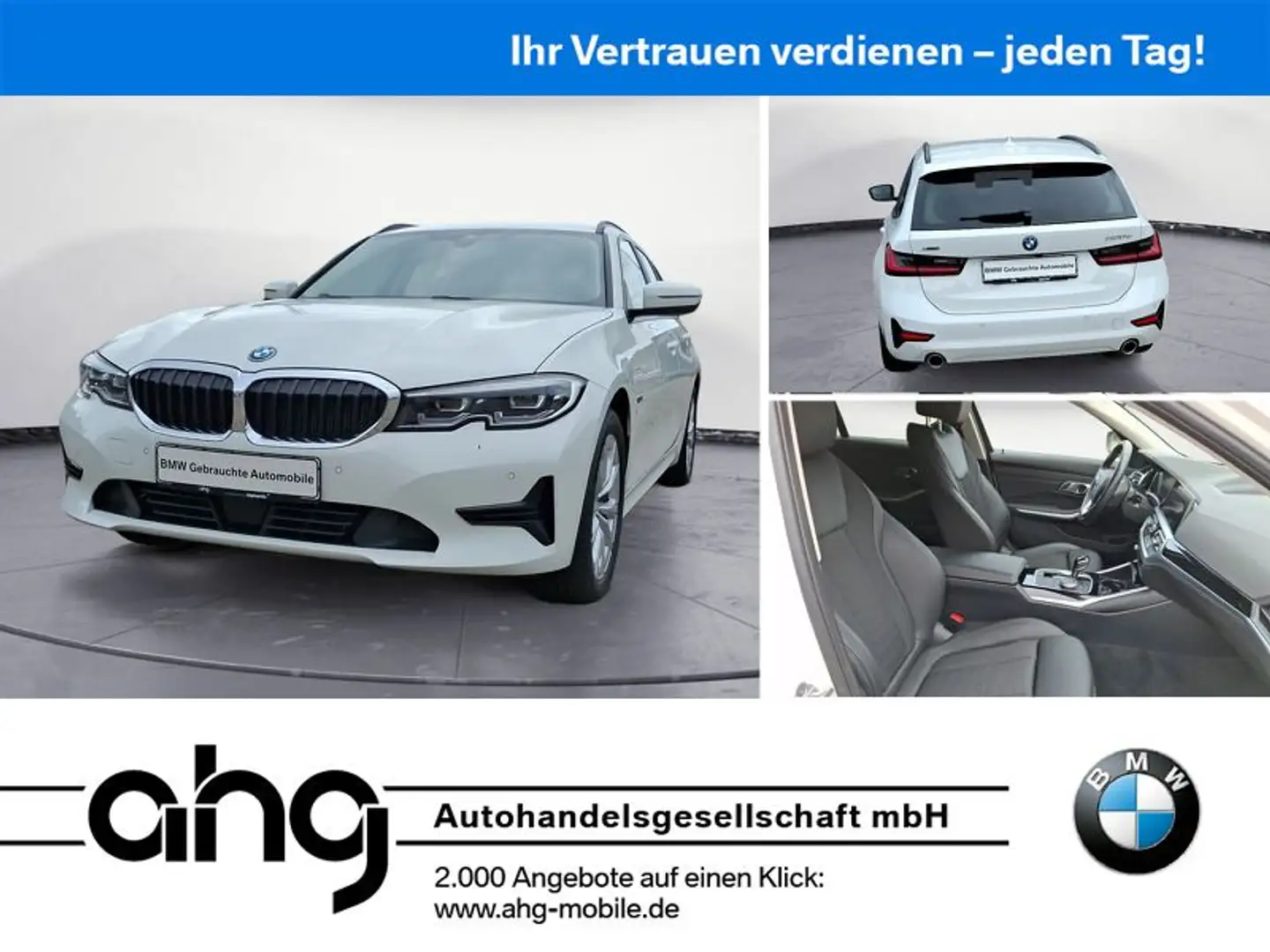 BMW 320 e xDrive Touring Advantage Automatic Aut. Weiß - 1