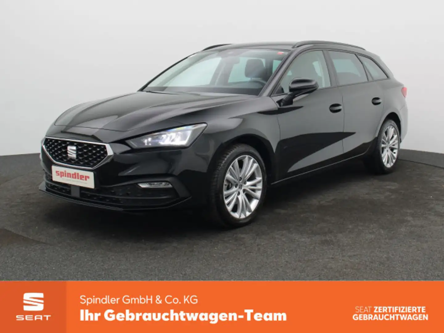 SEAT Leon Sportstourer Style 1.0 eTSI DSG / LED, SHZ Noir - 1