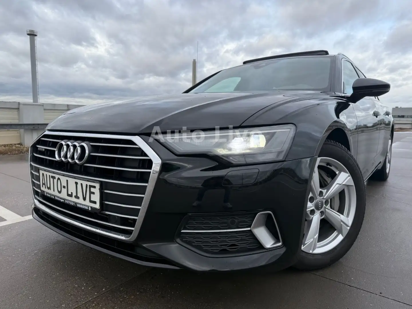 Audi A6 45 TDI A*QU*AUTO*VIRT*PANO*LED*NAVI*LEDER*AHK Schwarz - 1
