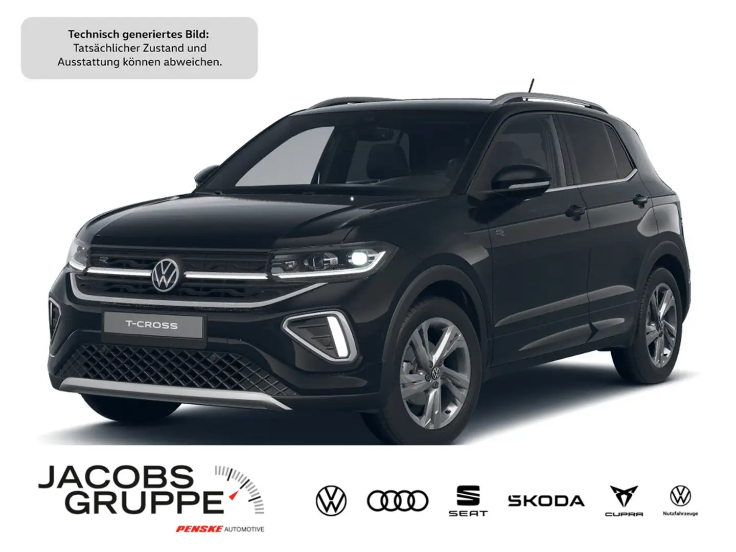 Volkswagen T-Cross 1.5 TSI R-Line DSG,Navi,Matrix,AHK Schwarz - 1