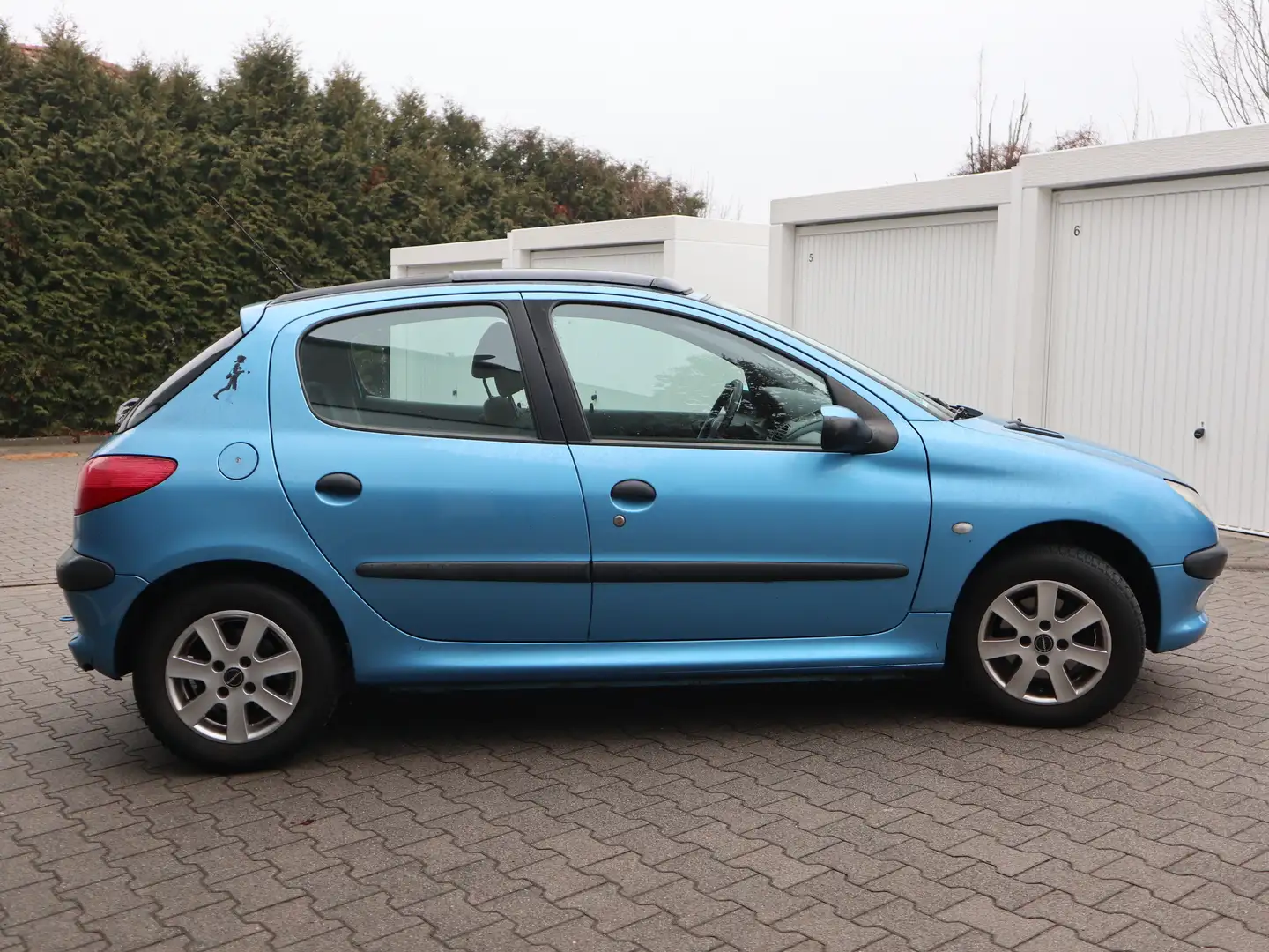 Peugeot 206 110 Style Klima Alu Glasschiebedach el.FH ZV 2.HD Blau - 2