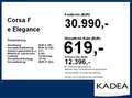 Opel Corsa F e Elegance FLA LM KAM LED KlimaA PDC Blau - thumbnail 4