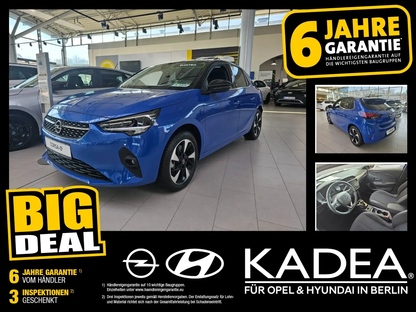 Opel Corsa F e Elegance FLA LM KAM LED KlimaA PDC Blau - 1