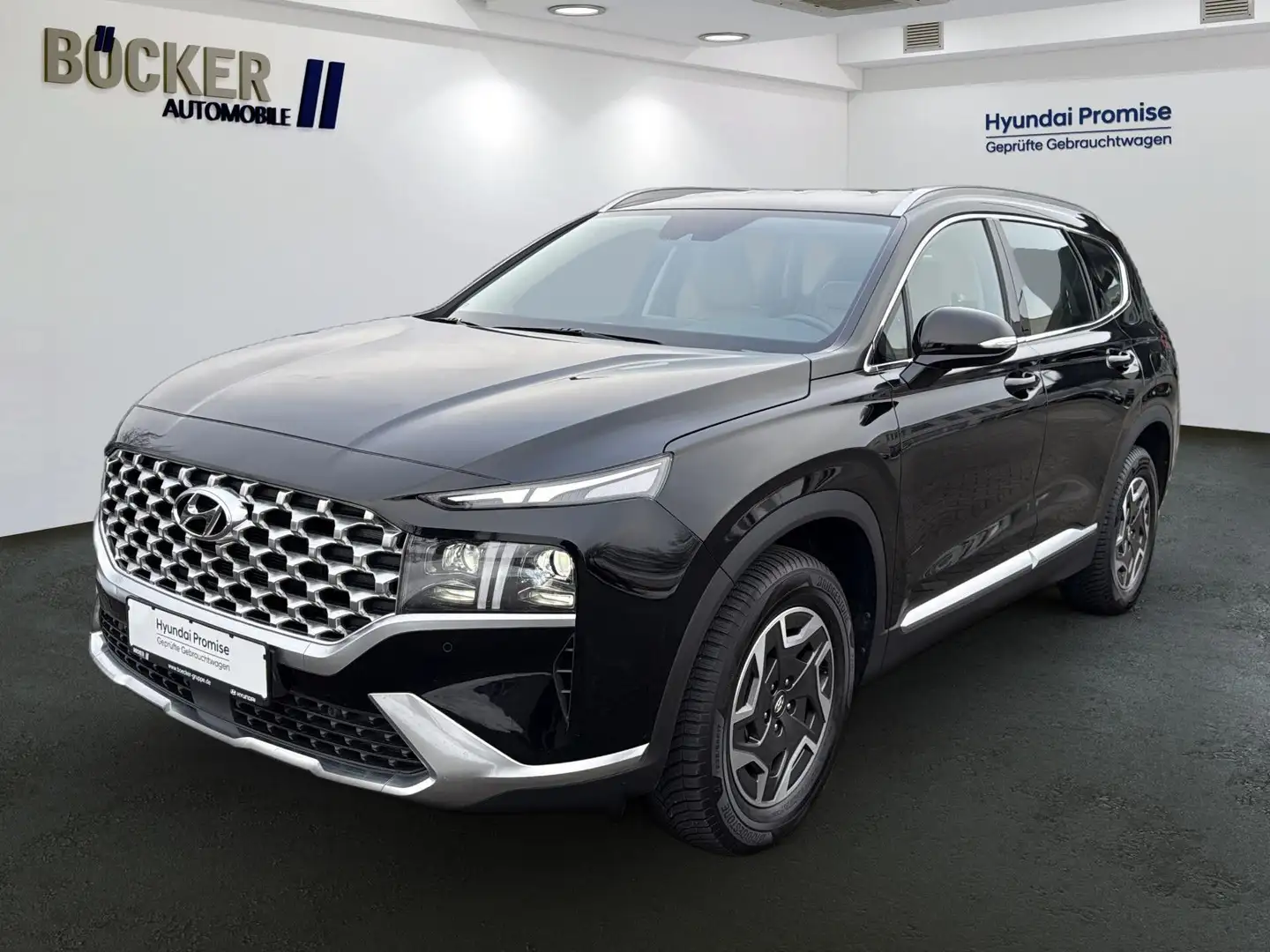 Hyundai SANTA FE 1.6 T-GDi HEV 4WD Trend KOMFORT NAVI-PAKE Noir - 1