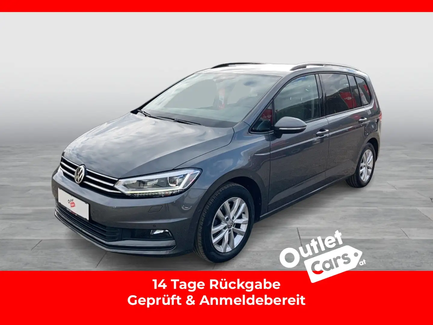 Volkswagen Touran 1.6 TDI CL Aut. 7-SITZER RADAR+ASSIST+LED Grau - 1