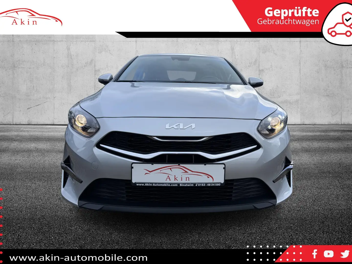 Kia Ceed / cee'd CEED/LED/LEDER/NAVI/PDC/ACC/TEMP./ Silber - 2